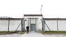 Vstupní brána do vznice v Landsbergu, kde stráví ti a pl roku Uli Hoeness,