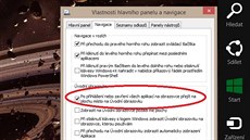 Nastavení pihláení na plochu ve Windows 8.1