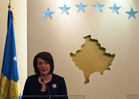Prezidentka Kosova Atifete Jahjaga oznámila. e poádá Evropskou unii o...