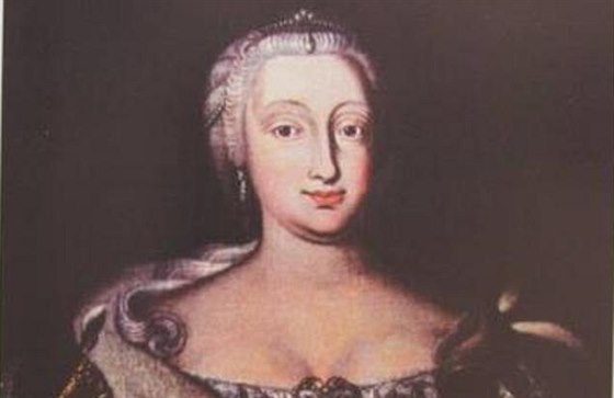Portrét císařovny Marie Terezie namaloval roku 1745 František Ignác Steinský