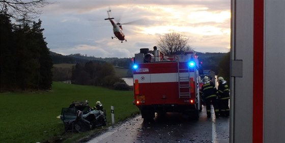 Tragická nehoda se stala na silnici I/22 u Nalžovských Hor.
