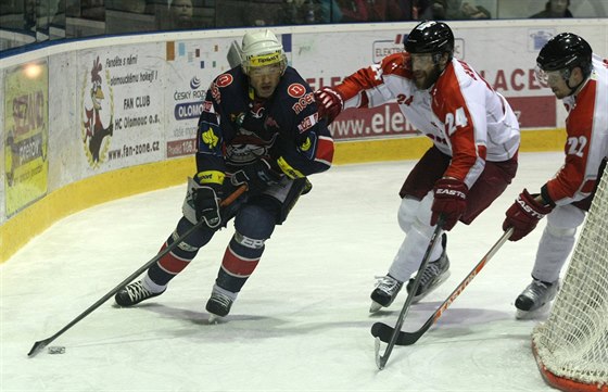 Momentka z duelu Olomouc - Chomutov