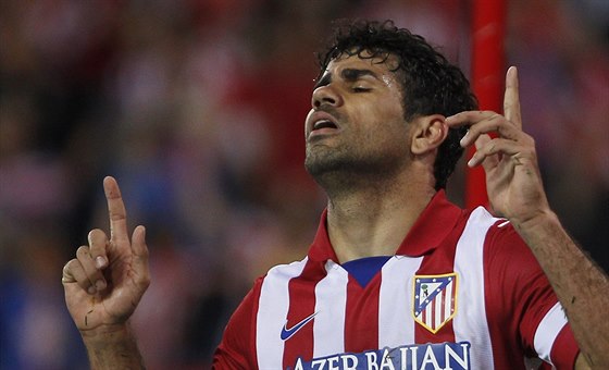 Diego Costa z Atlétika coby astný stelec.