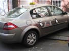 Vozidlo jednoho ze zastelených taxiká, které nali policisté zaparkované v...