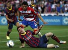 NEDA SE. Lionel Messi se v zpase proti Granad neprosadil a Barcelona