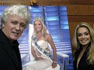 Miss World 2006 Taána Kuchaová s prezidentem Miss R Miloslavem Zapletalem...