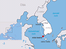 MAPA: Trasa jihokorejského trajektu Sewol, který se potopil cestou z Inchonu