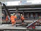 Na olomouck�m hlavn�m n�dra�� jsou nyn� v pln�m proudu stavebn� pr�ce v r�mci...