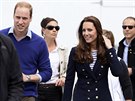 Princ William a jeho manelka Kate na návtv v Aucklandu (11. dubna 2014)