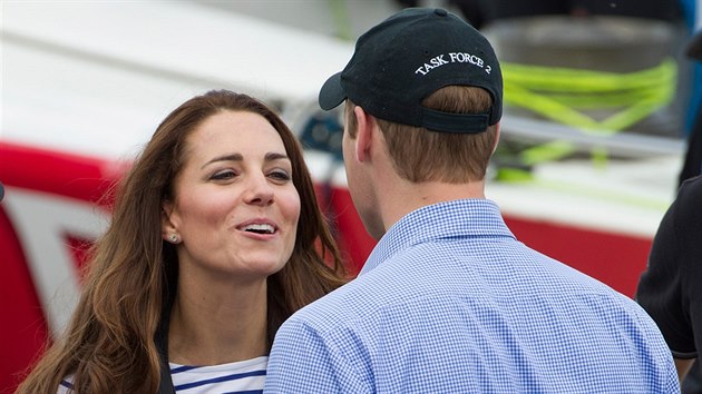 Princ William a jeho manelka Kate (11. dubna 2014)