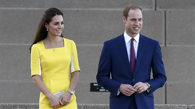 Princ William a jeho manelka Kate na nvtv Austrlie (Sydney, 16. dubna 2014)