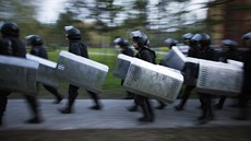 Demonstrace za zachování celistvosti Ukrajiny v Doncku (18. dubna 2014)