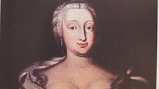 Portrét císaovny Marie Terezie namaloval roku 1745 Frantiek Ignác Steinský