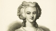 Marie Antoinetta na dobové ilustraci
