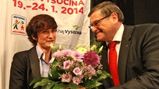 Martina Sáblíková na slavnostním veeru  VI. zimní olympiády dtí a mládee...