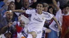 Angel Di Maria z Realu Madrid slaví svůj gól.