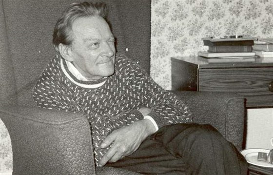 Ivan Blatný v íjnu 1989 v anglickém Clacton on Sea