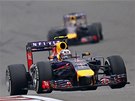 PED AMPIONEM. Daniel Ricciardo ze stáje Red Bull uniká svému týmovému