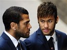 Fotbalista Neymar (vpravo) sice Tita Vilanovu jako trenéra nezail, pesto i on...