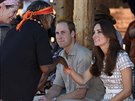 Princ William a Kate se potkali také s domorodými Australany (22. dubna 2014).