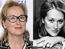 Meryl Streepová v roce 2014 a 1979