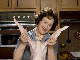 Meryl Streepová v kuchařském životopisu Julie a Julia (2009)
