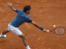 Roger Federer ve finle turnaje v Monte Carlu. 