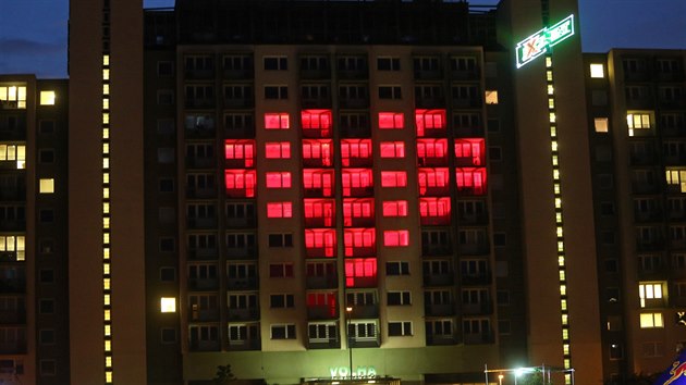 Svteln show na prask kunratick koleji Volha.