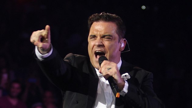 Robbie Williams pedvedl v Praze 26.4. 2014 svoji swingovou show.