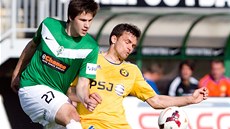 Archivní momentka z duelu Jihlavy (�lutá) a Jablonce