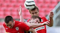 Momentka z prvoligového utkání Brno - Mladá Boleslav.