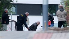 Policie provedla 25. dubna 2014 v brnnském ebtín rekonstrukci vrady...