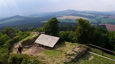 Výhled z hradu Kumburk smrem k Táboru