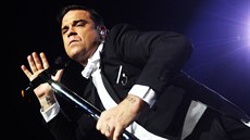 Robbie Williams pedvedl v Praze 26.4. 2014 svoji swingovou show.