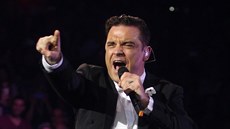 Robbie Williams předvedl v Praze 26.4. 2014 svoji swingovou show.