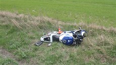Nehoda tí motocykl a osobního auta na Bruntálsku (21. dubna 2014)