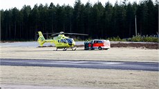Na místo pádu u m�sta Jämijärvi okam�it� vyrazili záchraná�i s helikoptérou