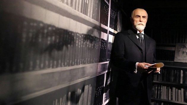 Muzeum voskovch figurn Grvin v prask Celetn ulici: T. G. Masaryk