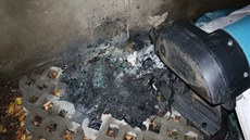 Policisté vypátrali mue, který v dubnu bhem pti dní zapálil v Prostjov hned ti mobilní toalety (snímek ze tetího pípadu).