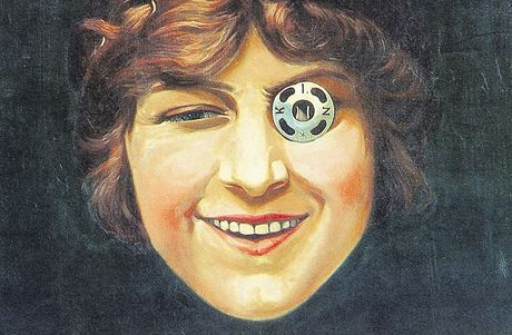 Slavný obraz Dívka s patentkou (1912) namaloval Frantiek Kupka podle...