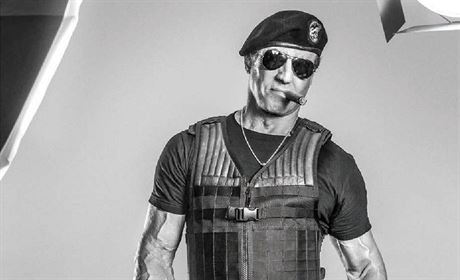 Sylvester Stallone na plakátu k filmu Expendables 3