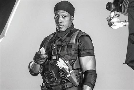 Wesley Snipes na plaktu k filmu Expendables 3