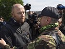 éf vojenských pozorovatel OBSE ve Slavjansku Axel Schneider po proputní,...