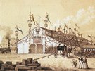 eské nádraí v Dráanech v roce 1851