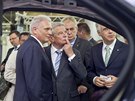 N�meck� prezident Joachim Gauck a �esk� hlava st�tu Milo� Zeman na n�v�t�v�...