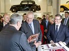 N�meck� prezident Joachim Gauck a �esk� hlava st�tu Milo� Zeman na n�v�t�v�...