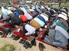 Muslimové se rozhodli na protest proti policejnímu zásahu v Islámské nadaci v...