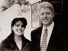 Monica Lewinská a tehdejí americký prezident Bill Clinton (1998)