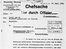 Dodatená informace ze záí 1938, kterou norimberský Abwehr informuje nmecké...