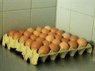 Vytloukárna vajec nesmí chybt v ádném velkém provozu, vajíko v papírovém...